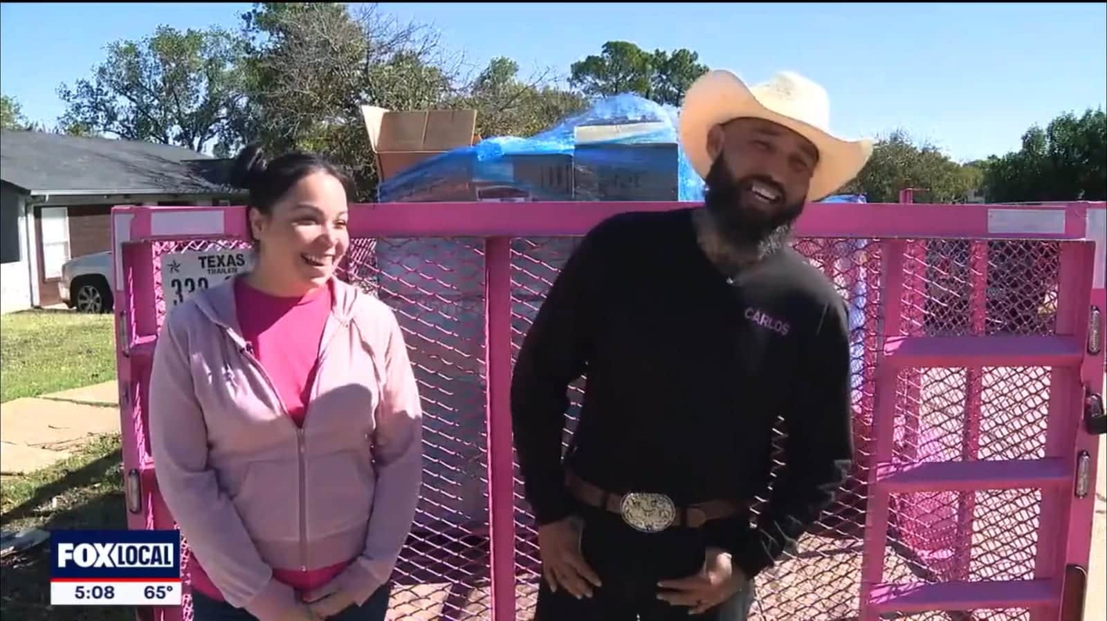 Carlos and his wife featured on Fox4 local news